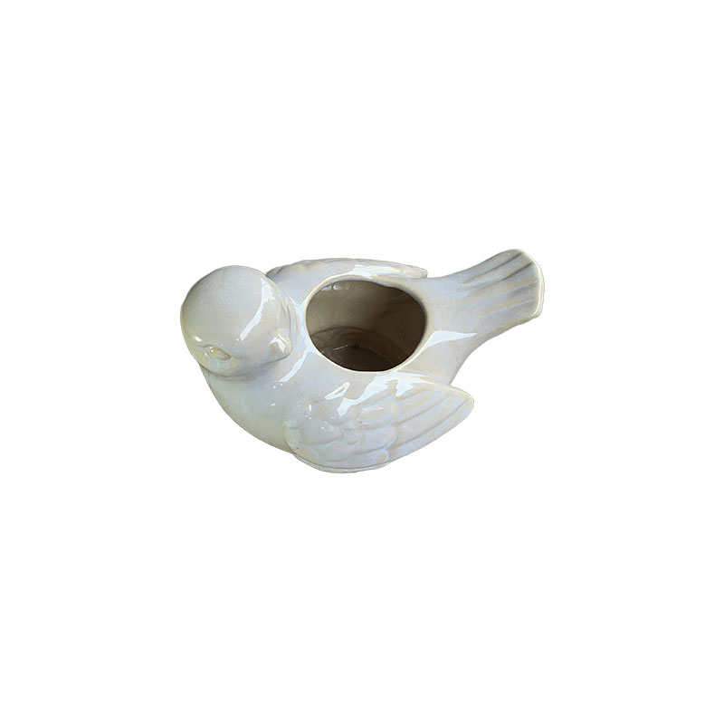 Bóng | 3623 Gốm Thú Chim Bồ Câu Trồng Cây/Cắm Hoa 23x17x17 M8