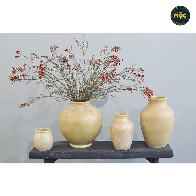 Cắm Hoa Tươi | Mờ | 3570 Bình Hoa Bốn Mùa 25x25x39 M14